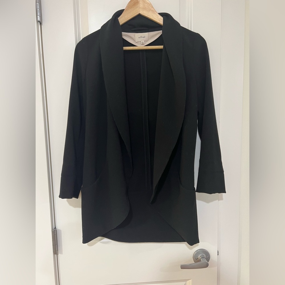 Aritzia wilfred chevalier blazer black